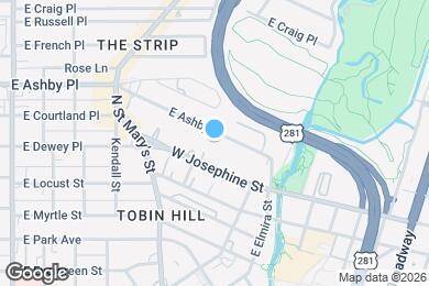 Map image of the property - 806 E Ashby Pl