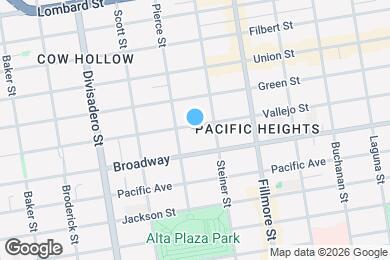 Map image of the property - 2447 Vallejo St