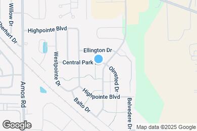 Map image of the property - 1329 Central Park Dr