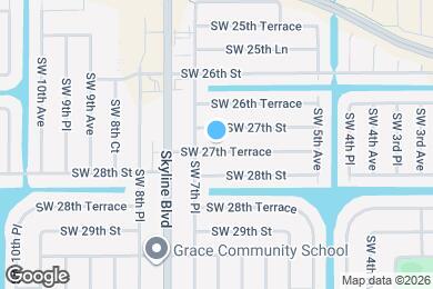 Map image of the property - 631 SW 27th Terrace