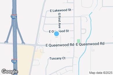 Map image of the property - 161 E Queenwood Rd