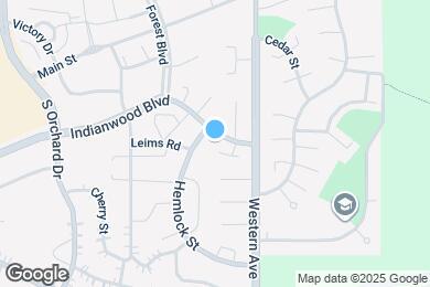 Map image of the property - 43 Indianwood Blvd