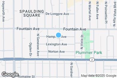 Map image of the property - 1217 N Curson Ave