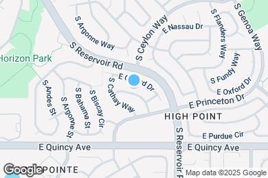 Map image of the property - 19083 E Oberlin Dr