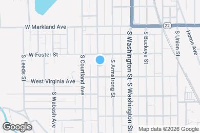 Map image of the property - 1122 S Webster St