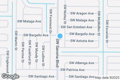 Map image of the property - 3321 SW Savona Blvd