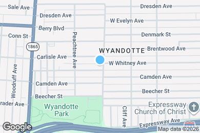 Map image of the property - 1003 W Whitney Ave