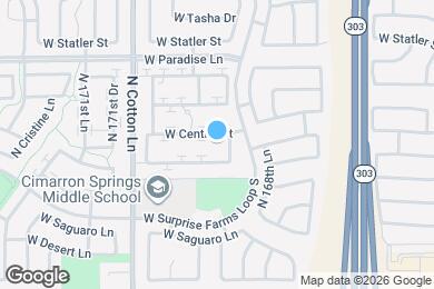 Map image of the property - 16923 W Central St