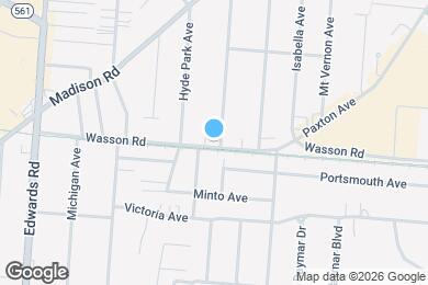 Map image of the property - 2882 Wasson Rd
