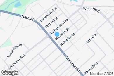 Map image of the property - 1733 N Church St