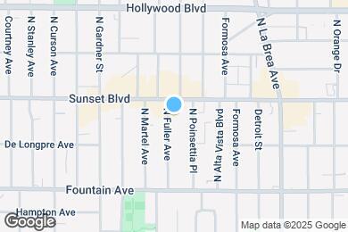 Map image of the property - 1448 N Fuller Ave