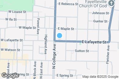 Map image of the property - 114 E Lafayette St