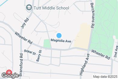 Map image of the property - 2741 Magnolia Ave