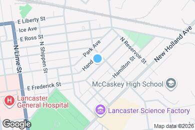 Map image of the property - 563 E Frederick St