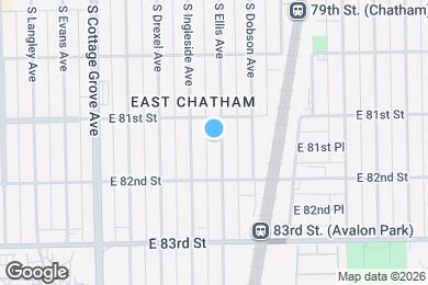 Map image of the property - 8120 S Ellis Ave