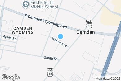 Map image of the property - 215 Willow Ave