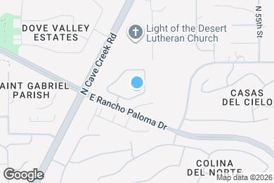 Map image of the property - 5100 E Rancho Paloma Dr
