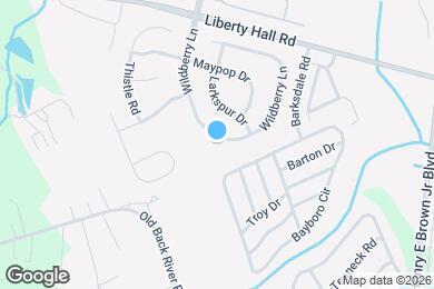 Map image of the property - 136 Wildberry Ln