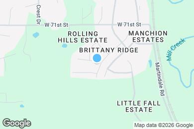 Map image of the property - 20807 W 72nd St