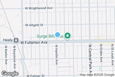Map image of the property - 3760 W Fullerton Ave