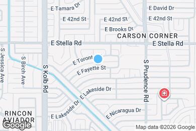 Map image of the property - 7309 E Fayette St