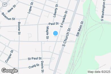 Map image of the property - 1348 S Franklin St