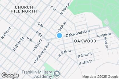 Map image of the property - 1103 Oakwood Ave