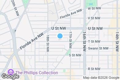 Map image of the property - 1735 1/2 T St NW