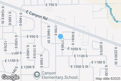 Map image of the property - 974 S 1740 E