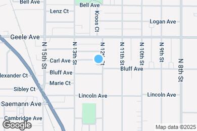 Map image of the property - 2016 N 12th St