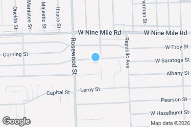 Map image of the property - 8721 Saratoga St