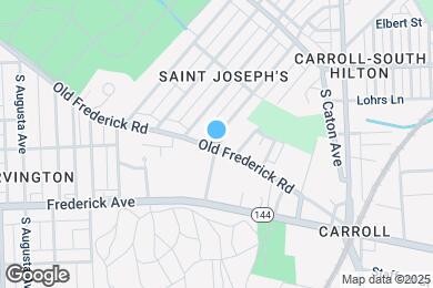 Map image of the property - 3628 Old Frederick Rd