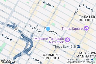 Map image of the property - 350 W 42nd St
