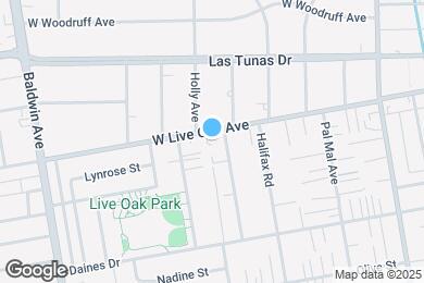 Map image of the property - 10306 E Live Oak Ave