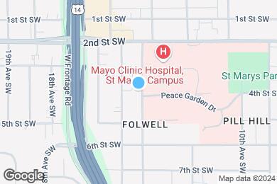 Map image of the property - Cottage Grove at St. Mary's Townhomes