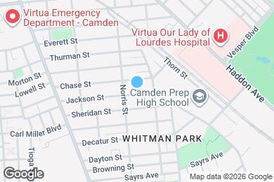 Map image of the property - 1327 Jackson St