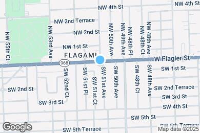 Map image of the property - 5100 W Flagler St