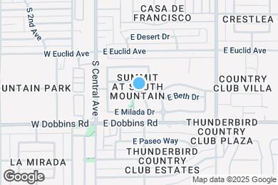 Map image of the property - 220 E Beth Dr