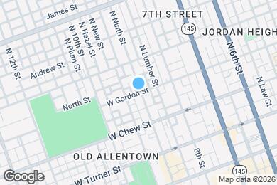 Map image of the property - 838 W Gordon St