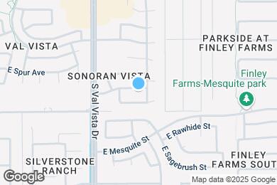 Map image of the property - 1727 E Palo Blanco Way