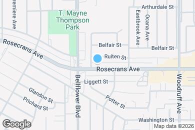 Map image of the property - 9845 Rosecrans Ave