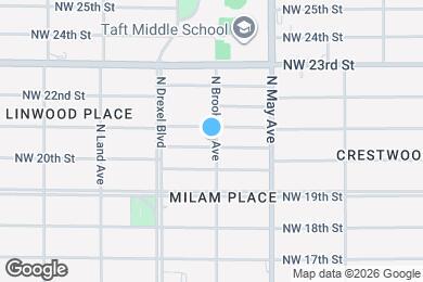 Map image of the property - 2121 N Brookline Ave