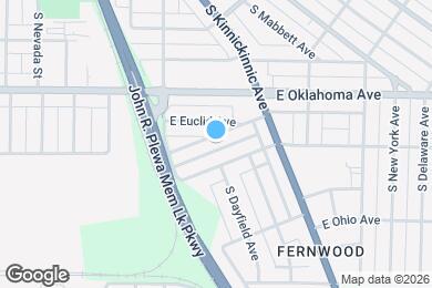 Map image of the property - 1927 E Hillcrest Ave