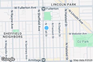 Map image of the property - 2228 N Bissell St