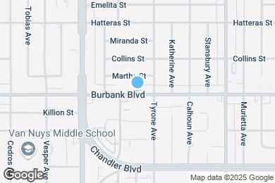 Map image of the property - 14323 Burbank Blvd