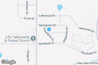 Map image of the property - 1308 Greenbriar Dr