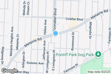 Map image of the property - 1820 Metairie Rd