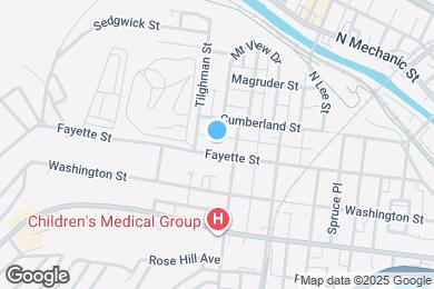 Map image of the property - 513 Fayette St