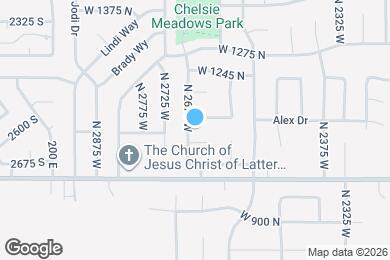 Map image of the property - 1102 N 2675 W