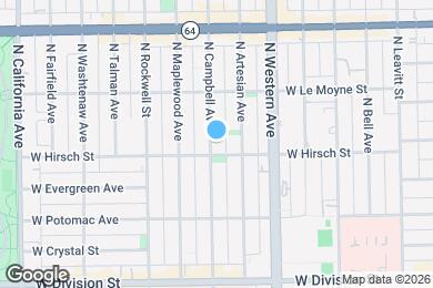 Map image of the property - 1409 North Campbell Avenue